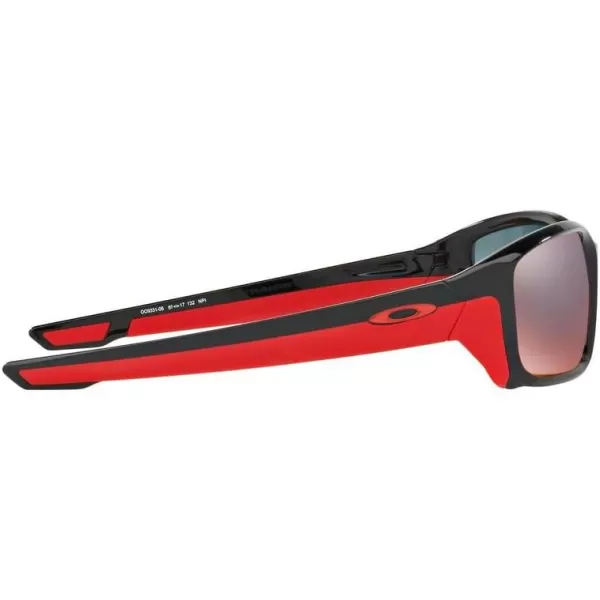 imageOakley Mens Oo9331 Straightlink Rectangular SunglassesPolished BlackTorch Iridium Polarized