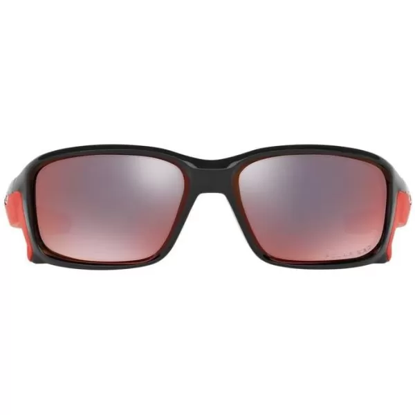 imageOakley Mens Oo9331 Straightlink Rectangular SunglassesPolished BlackTorch Iridium Polarized
