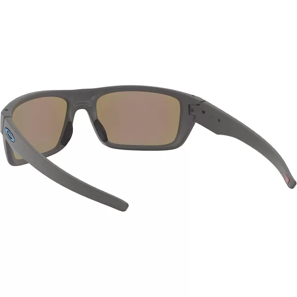 imageOakley Mens Oo9367 Drop Point Rectangular SunglassesMatte Dark GreyPrizm Sapphire Iridium Polarized