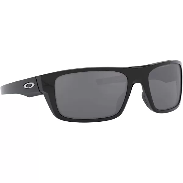 imageOakley Mens Oo9367 Drop Point Rectangular SunglassesPolished BlackBlack Iridium
