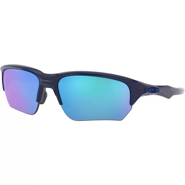 imageOakley Mens Oo9372 Flak Beta Low Bridge Fit Rectangular SunglassesNavySapphire Iridium