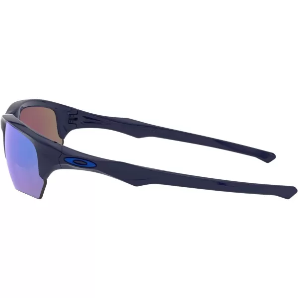 imageOakley Mens Oo9372 Flak Beta Low Bridge Fit Rectangular SunglassesNavySapphire Iridium