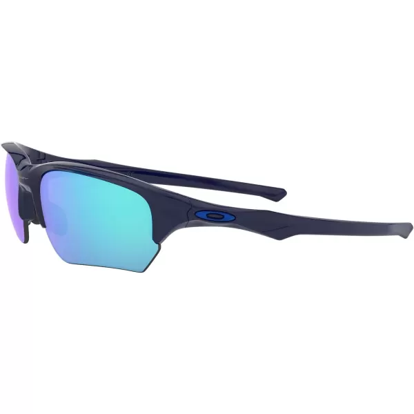 imageOakley Mens Oo9372 Flak Beta Low Bridge Fit Rectangular SunglassesNavySapphire Iridium