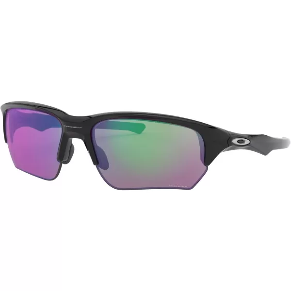 imageOakley Mens Oo9372 Flak Beta Low Bridge Fit Rectangular SunglassesPolished BlackPrizm Golf