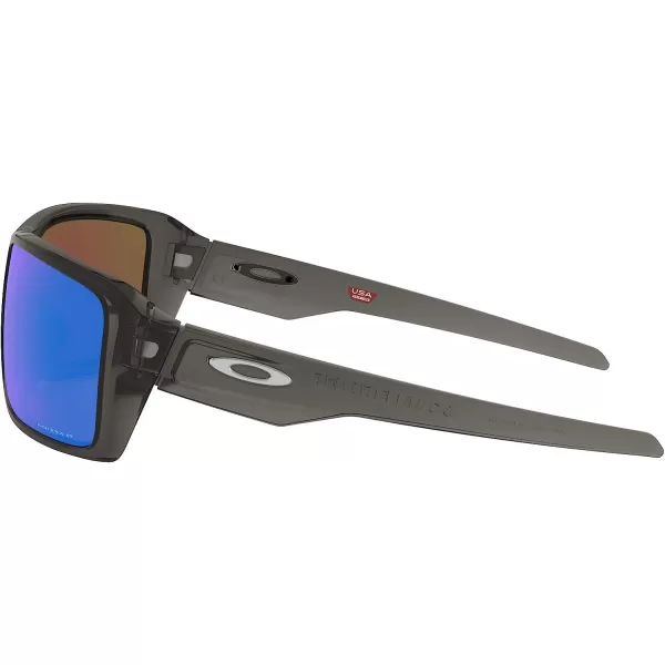 imageOakley Mens Oo9380 Double Edge Rectangular SunglassesGrey SmokePrizm Sapphire Iridium Polarized