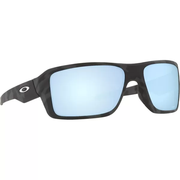 imageOakley Mens Oo9380 Double Edge Rectangular SunglassesMatte Black CamoPrizm Deep Water Polarized