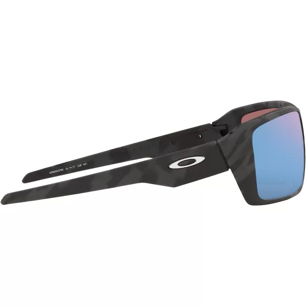 imageOakley Mens Oo9380 Double Edge Rectangular SunglassesMatte Black CamoPrizm Deep Water Polarized