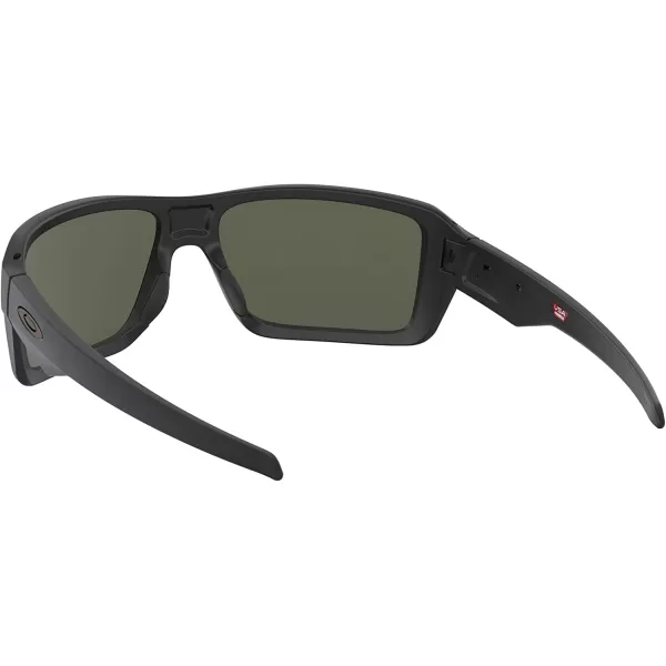 imageOakley Mens Oo9380 Double Edge Rectangular SunglassesMatte BlackDark Grey