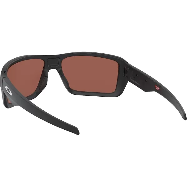 imageOakley Mens Oo9380 Double Edge Rectangular SunglassesMatte BlackPrizm Deep Water Polarized