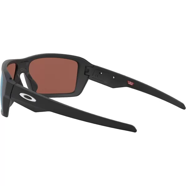 imageOakley Mens Oo9380 Double Edge Rectangular SunglassesMatte BlackPrizm Deep Water Polarized