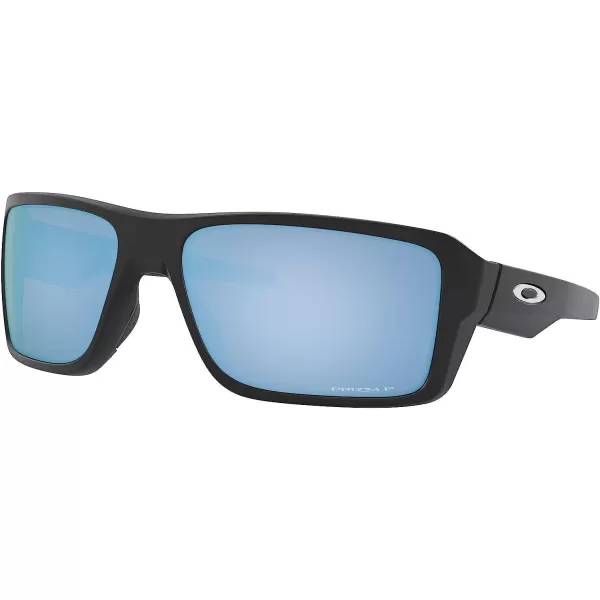 imageOakley Mens Oo9380 Double Edge Rectangular SunglassesMatte BlackPrizm Deep Water Polarized