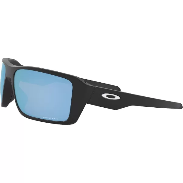 imageOakley Mens Oo9380 Double Edge Rectangular SunglassesMatte BlackPrizm Deep Water Polarized