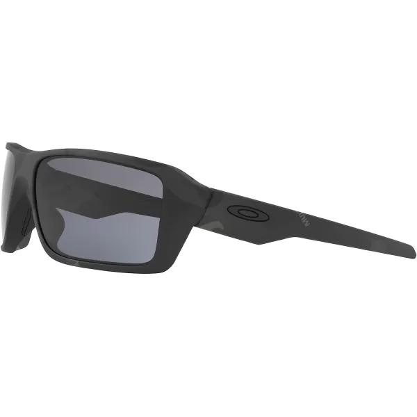 imageOakley Mens Oo9380 Double Edge Rectangular SunglassesMulticam BlackGrey