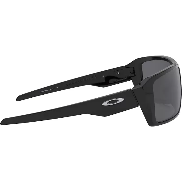 imageOakley Mens Oo9380 Double Edge Rectangular SunglassesPolished BlackPrizm Black Polarized