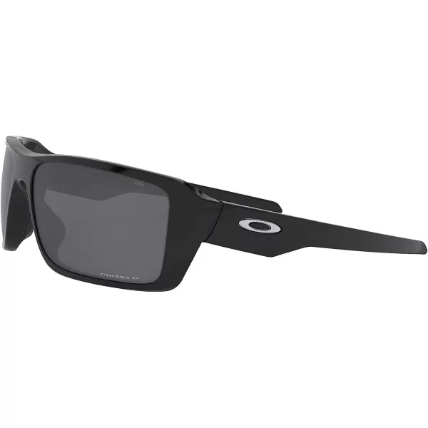 imageOakley Mens Oo9380 Double Edge Rectangular SunglassesPolished BlackPrizm Black Polarized