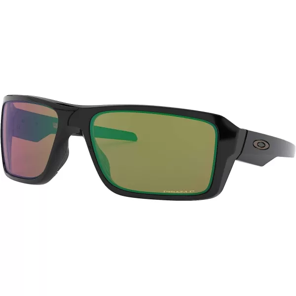 imageOakley Mens Oo9380 Double Edge Rectangular SunglassesPolished BlackPrizm Shallow Water Polarized