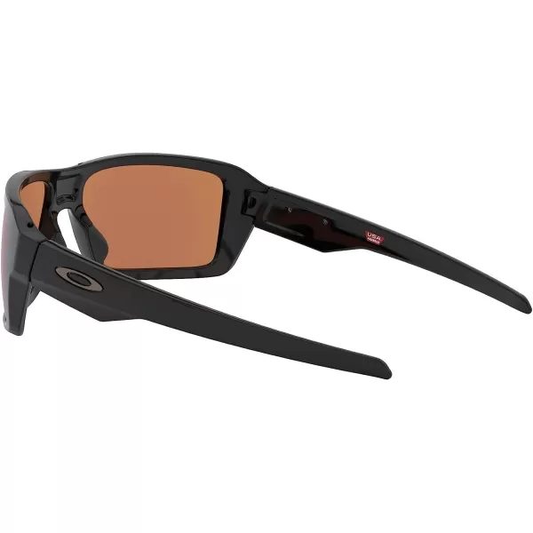 imageOakley Mens Oo9380 Double Edge Rectangular SunglassesPolished BlackPrizm Shallow Water Polarized