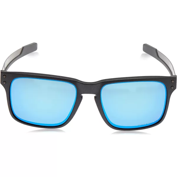 imageOakley Mens Oo9384 Holbrook Mix Rectangular SunglassesSteelPrizm Sapphire Iridium Polarized