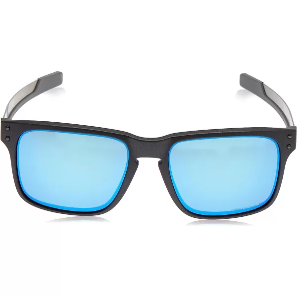 imageOakley Mens Oo9384 Holbrook Mix Rectangular SunglassesSteelPrizm Sapphire Iridium Polarized