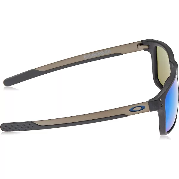 imageOakley Mens Oo9384 Holbrook Mix Rectangular SunglassesSteelPrizm Sapphire Iridium Polarized