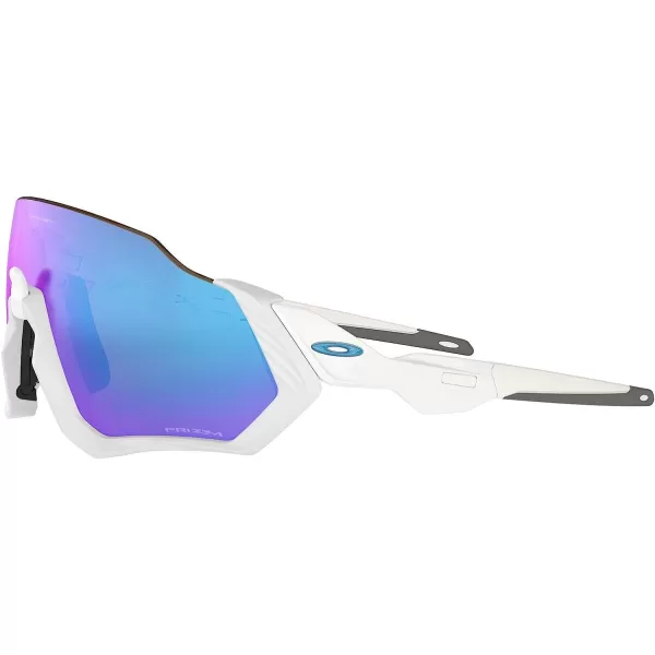 imageOakley Mens Oo9401 Flight Jacket Rectangular SunglassesMatte WhitePrizm Sapphire