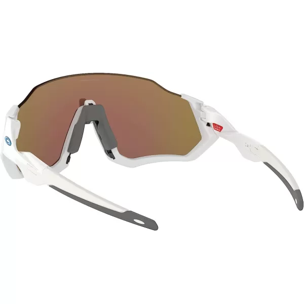 imageOakley Mens Oo9401 Flight Jacket Rectangular SunglassesMatte WhitePrizm Sapphire