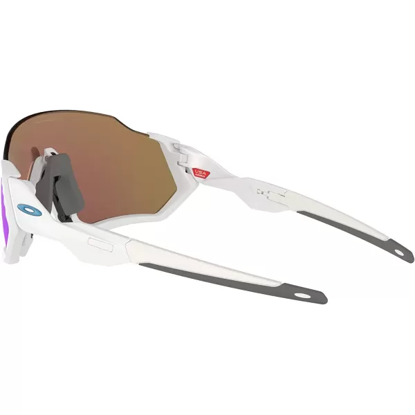 imageOakley Mens Oo9401 Flight Jacket Rectangular SunglassesMatte WhitePrizm Sapphire