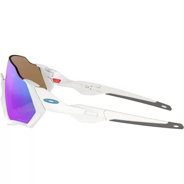 imageOakley Mens Oo9401 Flight Jacket Rectangular SunglassesMatte WhitePrizm Sapphire