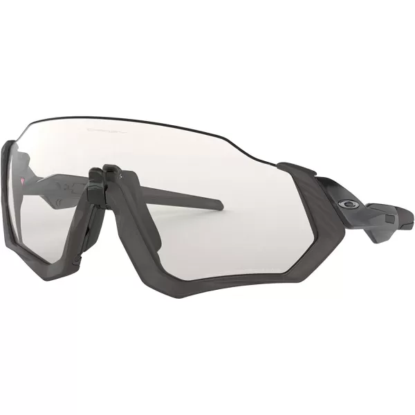 imageOakley Mens Oo9401 Flight Jacket Rectangular SunglassesSteelClear Black Iridium Photochromic