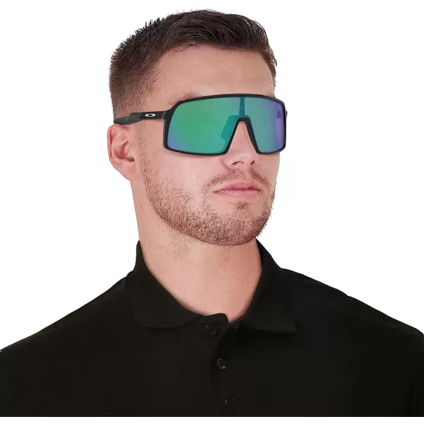 imageOakley Mens Oo9406a Sutro Low Bridge Fit Rectangular SunglassesBlack InkPrizm Jade