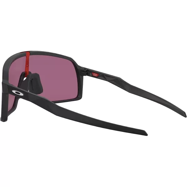 imageOakley Mens Oo9406a Sutro Low Bridge Fit Rectangular SunglassesMatte BlackSilverPrizm Road