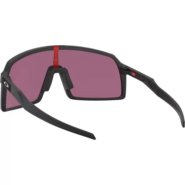 imageOakley Mens Oo9406a Sutro Low Bridge Fit Rectangular SunglassesMatte BlackSilverPrizm Road