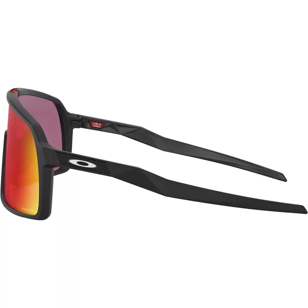 imageOakley Mens Oo9406a Sutro Low Bridge Fit Rectangular SunglassesMatte BlackSilverPrizm Road