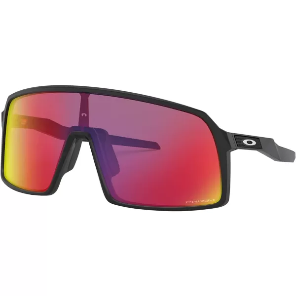 imageOakley Mens Oo9406a Sutro Low Bridge Fit Rectangular SunglassesMatte BlackSilverPrizm Road