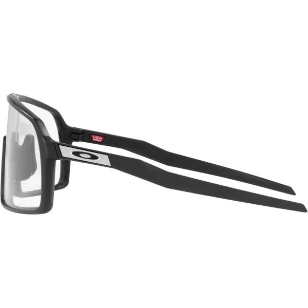 imageOakley Mens Oo9406a Sutro Low Bridge Fit Rectangular SunglassesMatte CarbonClear to Black Photochromic