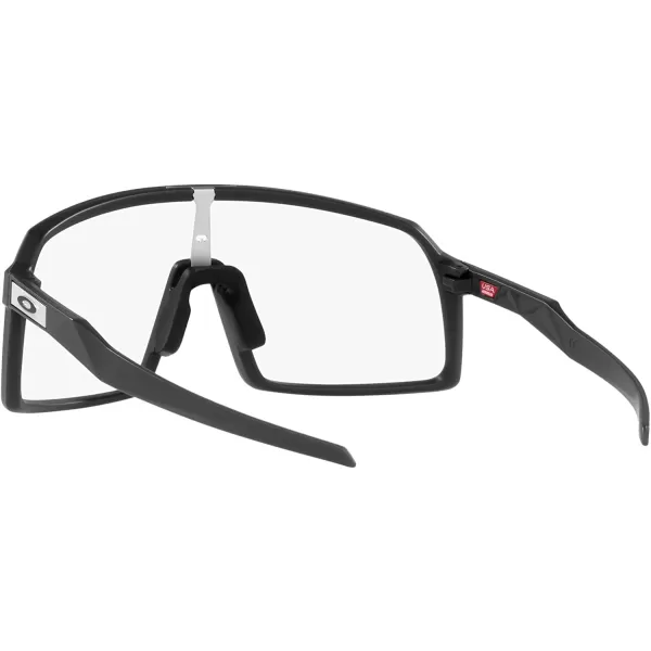 imageOakley Mens Oo9406a Sutro Low Bridge Fit Rectangular SunglassesMatte CarbonClear to Black Photochromic