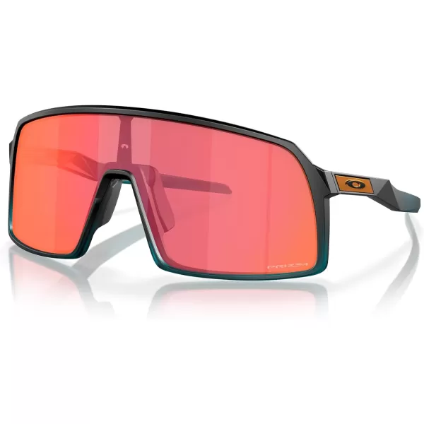 imageOakley Mens Oo9406a Sutro Low Bridge Fit Rectangular SunglassesMatte Transparent Balsam FadePrizm Trail Torch