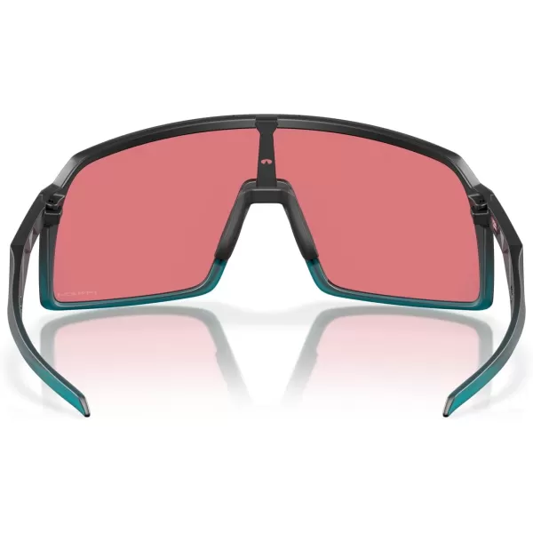 imageOakley Mens Oo9406a Sutro Low Bridge Fit Rectangular SunglassesMatte Transparent Balsam FadePrizm Trail Torch
