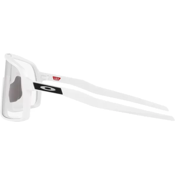 imageOakley Mens Oo9406a Sutro Low Bridge Fit Rectangular SunglassesMatte WhiteClear to Black Photochromic