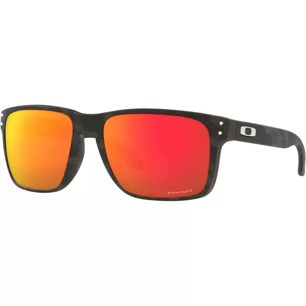 imageOakley Mens Oo9417 Holbrook XL Square SunglassesMatte Black CamouflagePrizm Ruby
