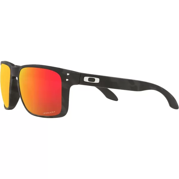 imageOakley Mens Oo9417 Holbrook XL Square SunglassesMatte Black CamouflagePrizm Ruby