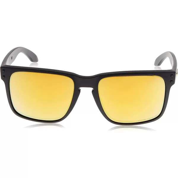 imageOakley Mens Oo9417 Holbrook XL Square SunglassesMatte BlackPrizm 24k Polarized