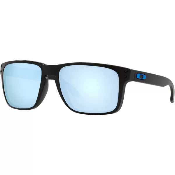 imageOakley Mens Oo9417 Holbrook XL Square SunglassesMatte BlackPrizm Deep Water Polarized