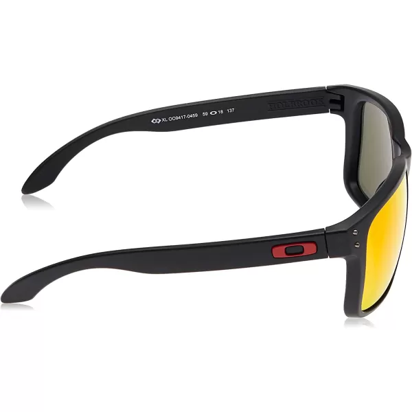 imageOakley Mens Oo9417 Holbrook XL Square SunglassesMatte BlackPrizm Ruby