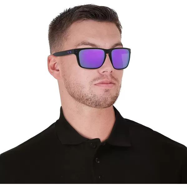 imageOakley Mens Oo9417 Holbrook XL Square SunglassesMatte BlackPrizm Violet