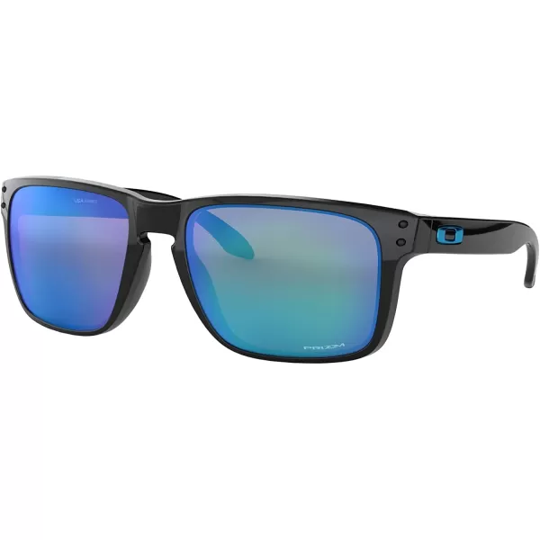 imageOakley Mens Oo9417 Holbrook XL Square SunglassesPolished BlackPrizm Sapphire