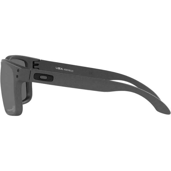 imageOakley Mens Oo9417 Holbrook XL Square SunglassesSteelPrizm Black Polarized