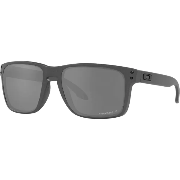 imageOakley Mens Oo9417 Holbrook XL Square SunglassesSteelPrizm Black Polarized
