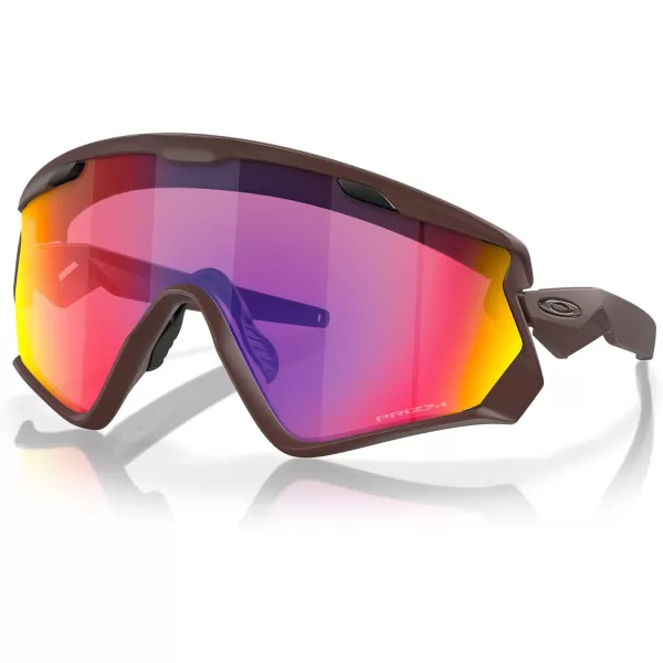 imageOakley Mens Oo9418 Wind Jacket 20 Shield SunglassesMatte GrenachePrizm Road