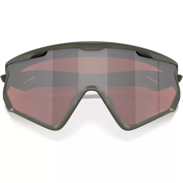 imageOakley Mens Oo9418 Wind Jacket 20 Shield SunglassesMatte OlivePrizm Snow Black
